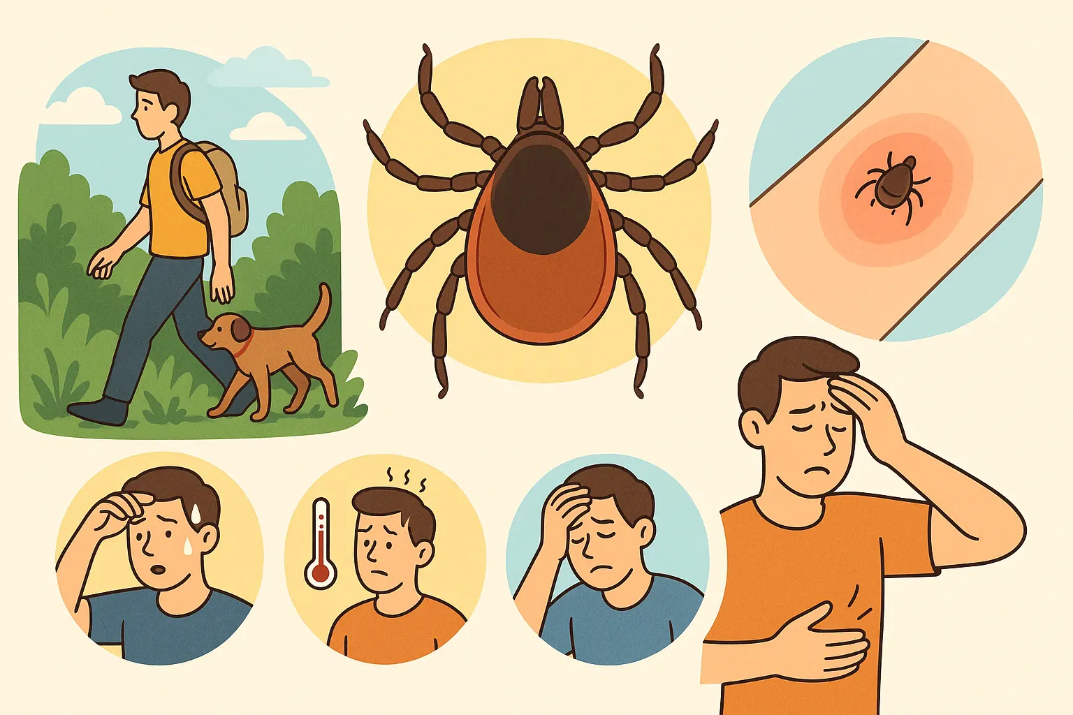 An informative guide on Tick-Borne Diseases discussing Causes, Symptoms and Prevention